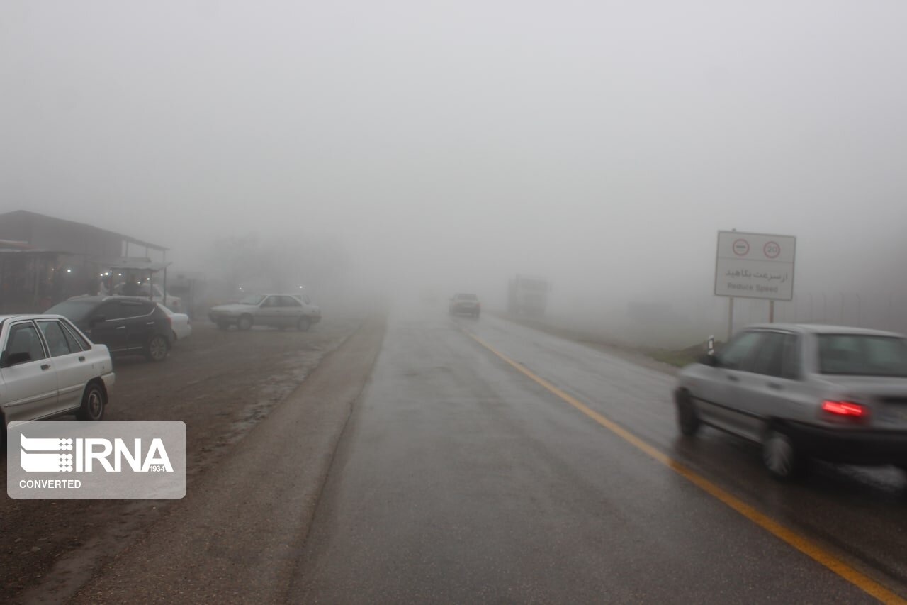 محورهای ارتباطی کوهستانی در گلستان مه‌آلود است