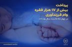 پرداخت بیش از ۱۷ هزار فقره وام فرزندآوری در بانک ملی ایران